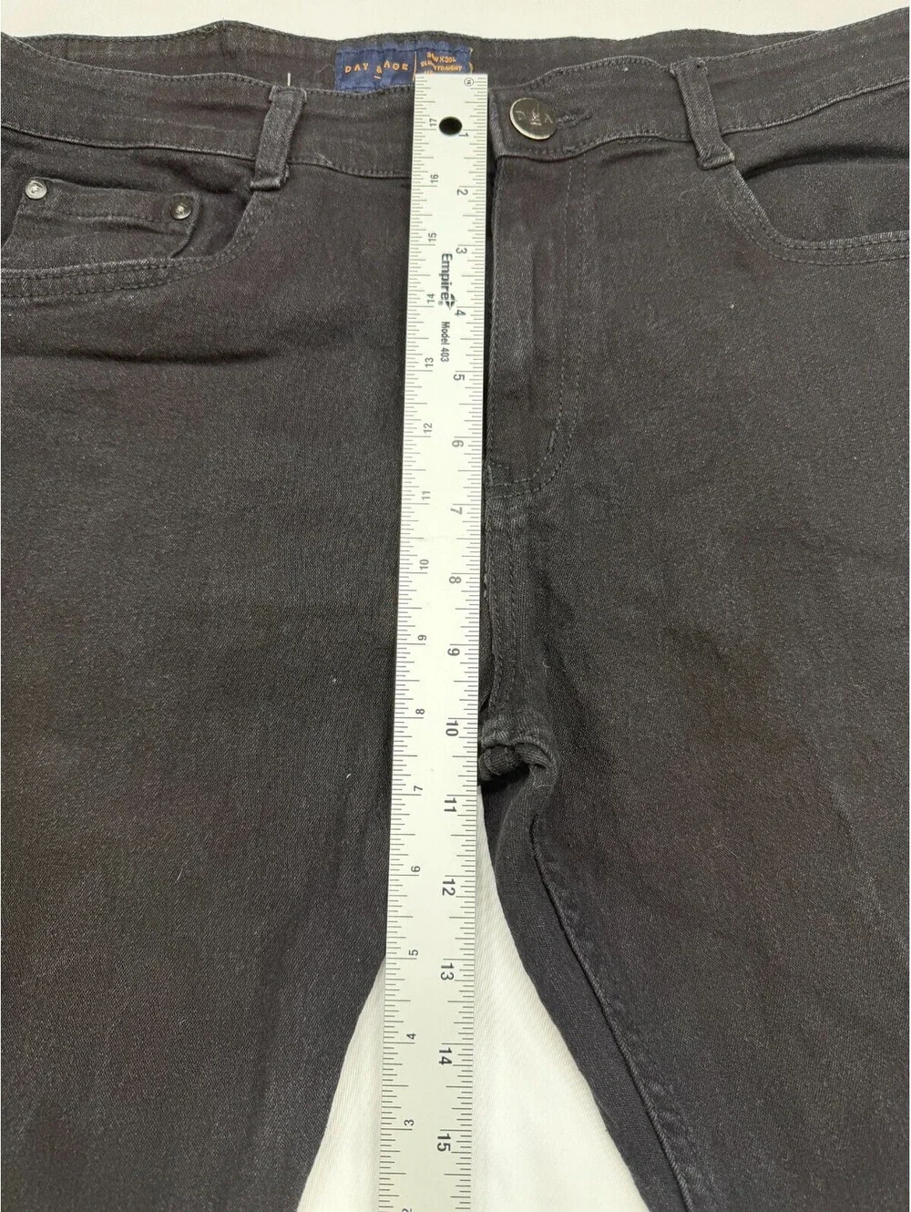 Day And Age Men's Jean Pants Slim Straight Denim Size 34 Black